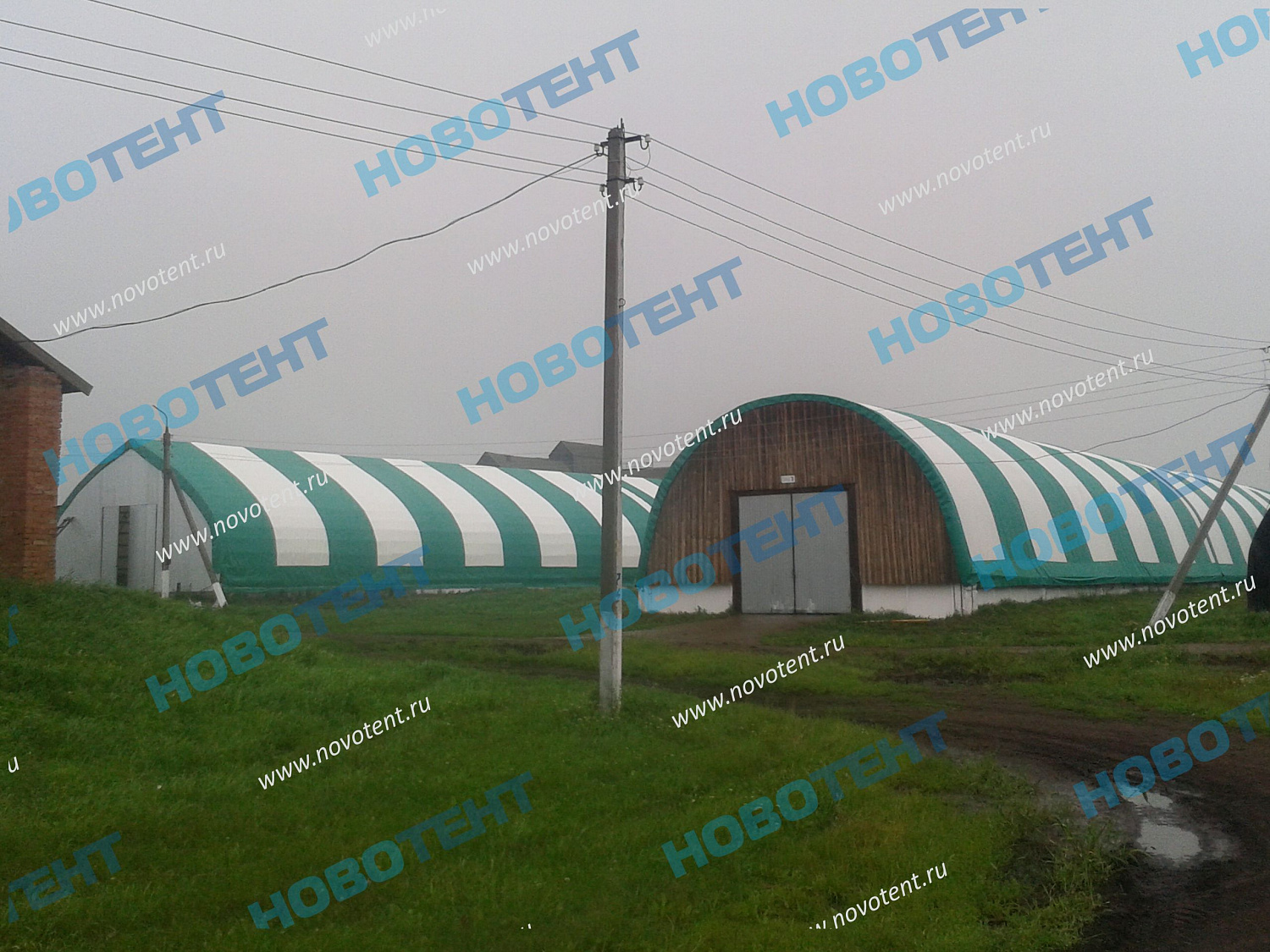 Завершился монтаж тентовых полоте