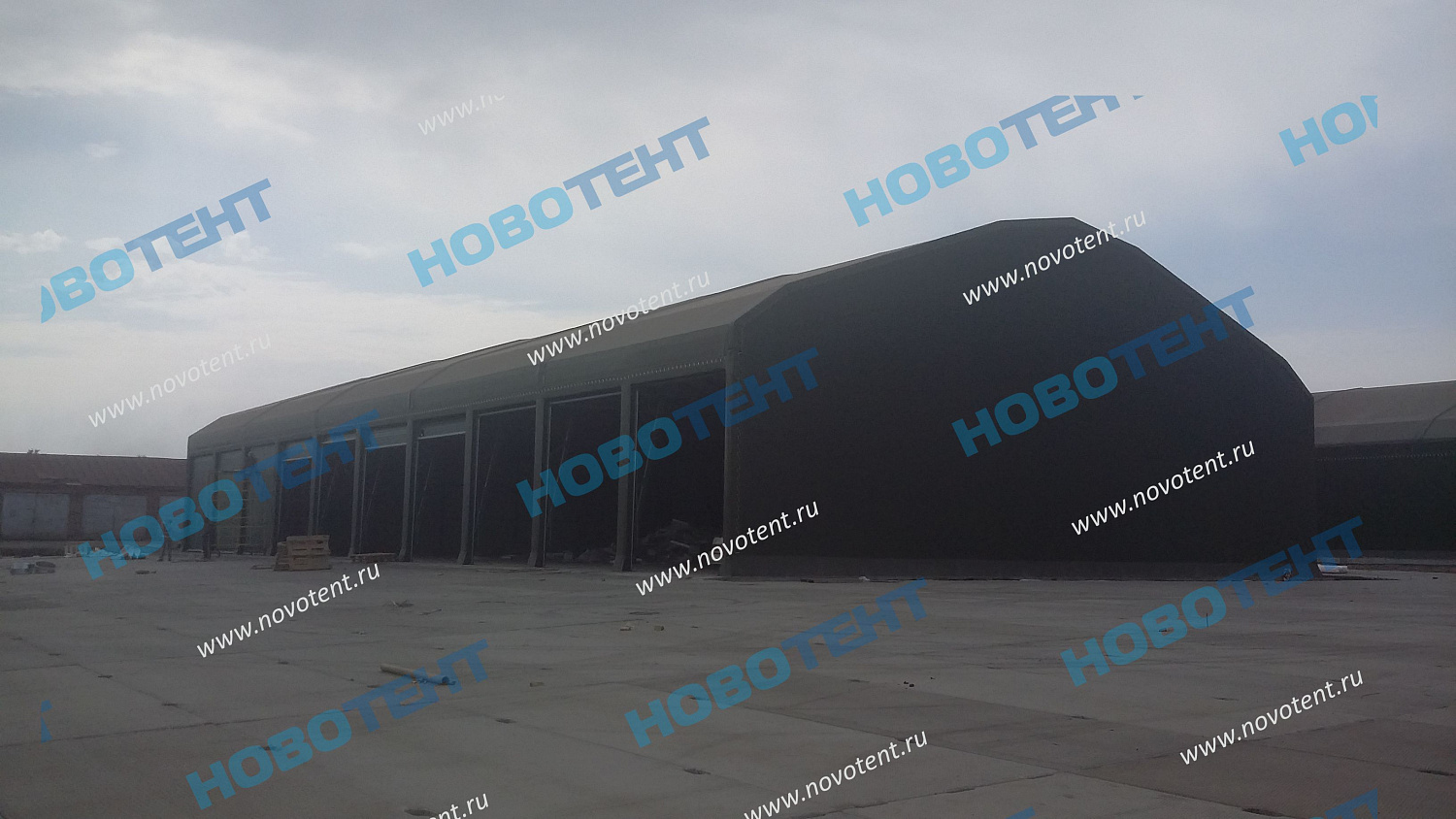 Тенто-мобильное укрытие для хранения крупногабаритной автотехники